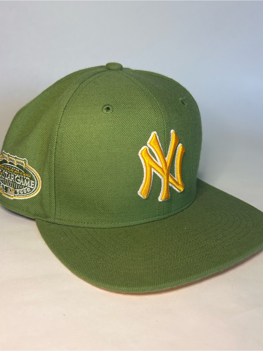 NY Yankees 2008 All Star Game Green Yellow SnapBack MLB Hat ‘47 Baseball NYC